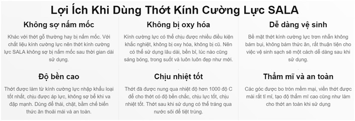 Thớt kính cường lực Sala