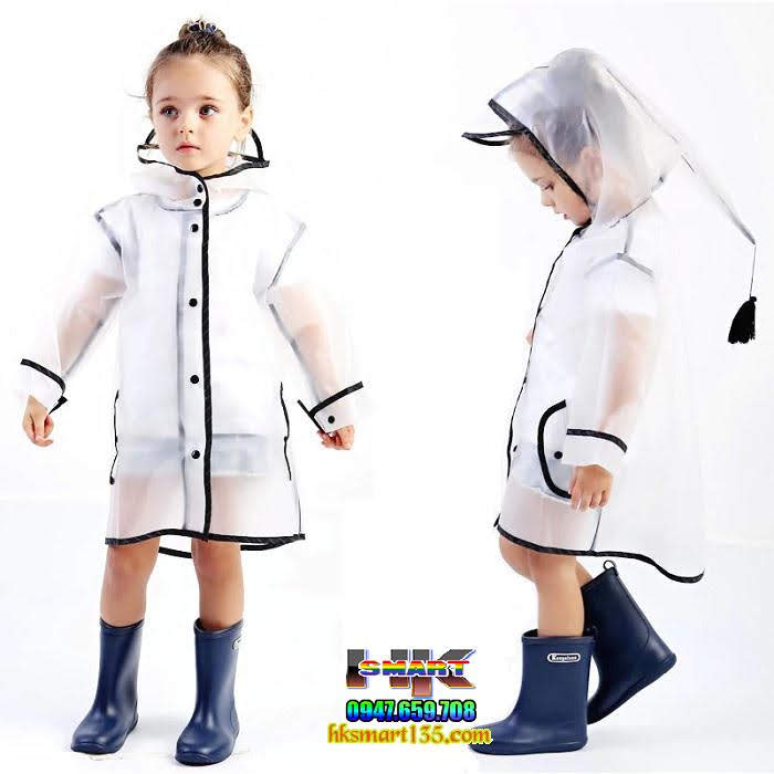 Áo mưa xuất nhật thời trang cho bé