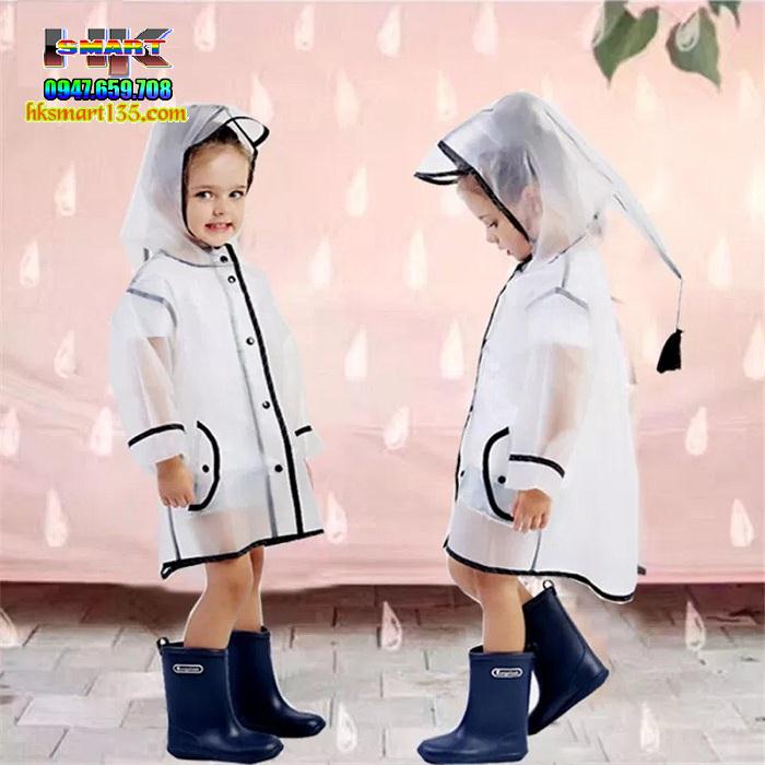Áo mưa xuất nhật thời trang cho bé