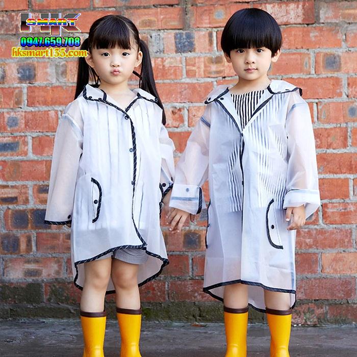 Áo mưa xuất nhật thời trang cho bé