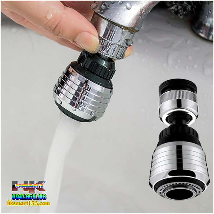 Vòi Nước Inox Tăng Áp Cao Cấp Xoay 360