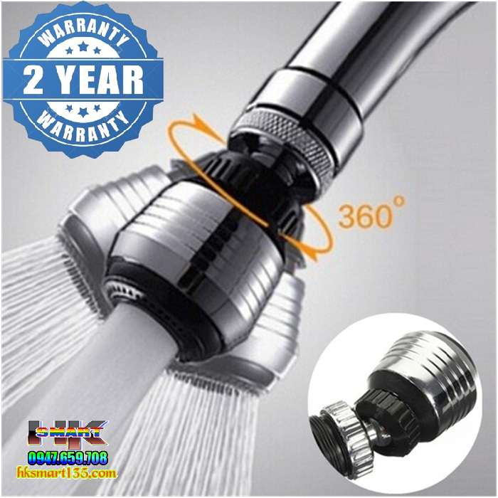 Vòi Nước Inox Tăng Áp Cao Cấp Xoay 360