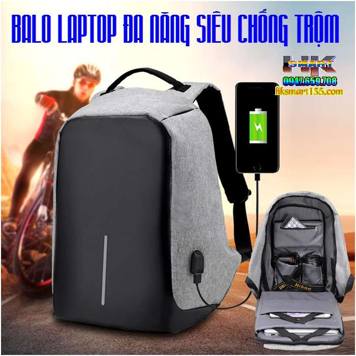 Balo Laptop Đa Năng Chống Trộm