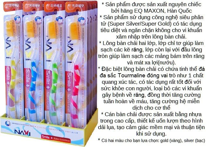 Bàn chải đánh răng Thái Lan nhập khẩu