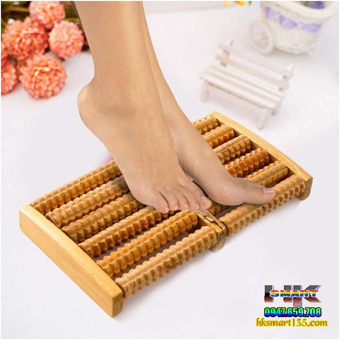 Bàn massage chân bằng gỗ