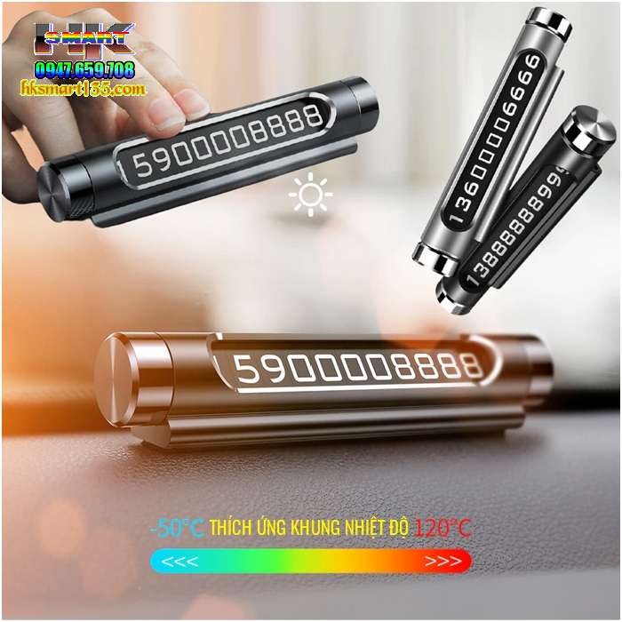 Bảng số điện thoại gắn ô tô