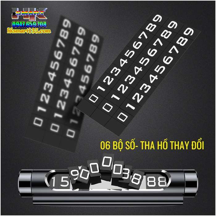 Bảng số điện thoại gắn ô tô