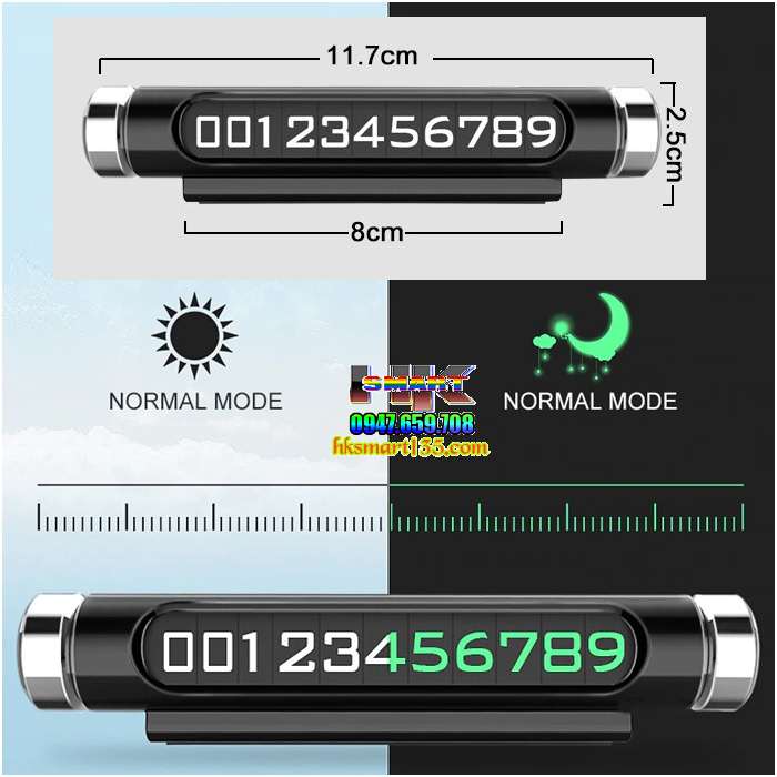 Bảng số điện thoại gắn ô tô