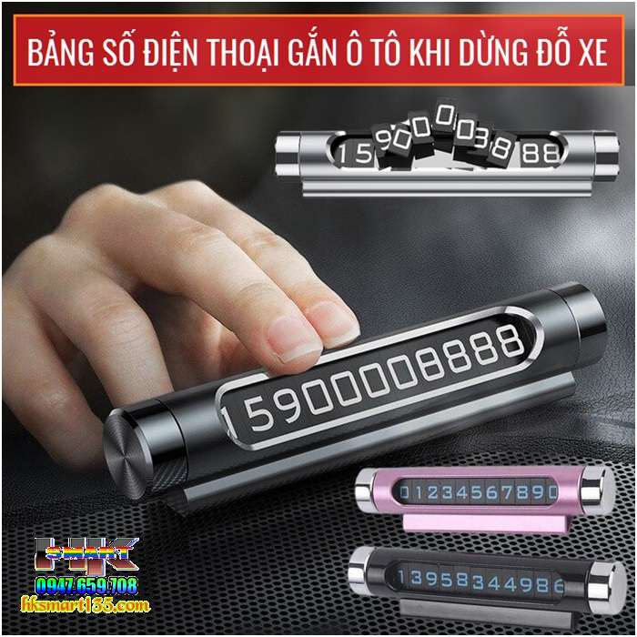 Bảng số điện thoại gắn ô tô