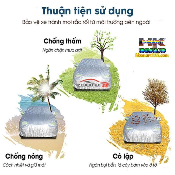 Bạt Phủ Chống Nóng Cho Ô Tô