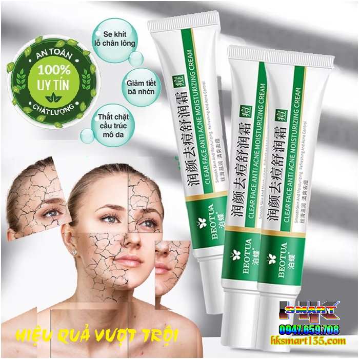 Kem BEOTUA Hỗ Trợ Giảm Mụn Kiểm Soát Dầu Thu Nhỏ Lỗ Chân Lông