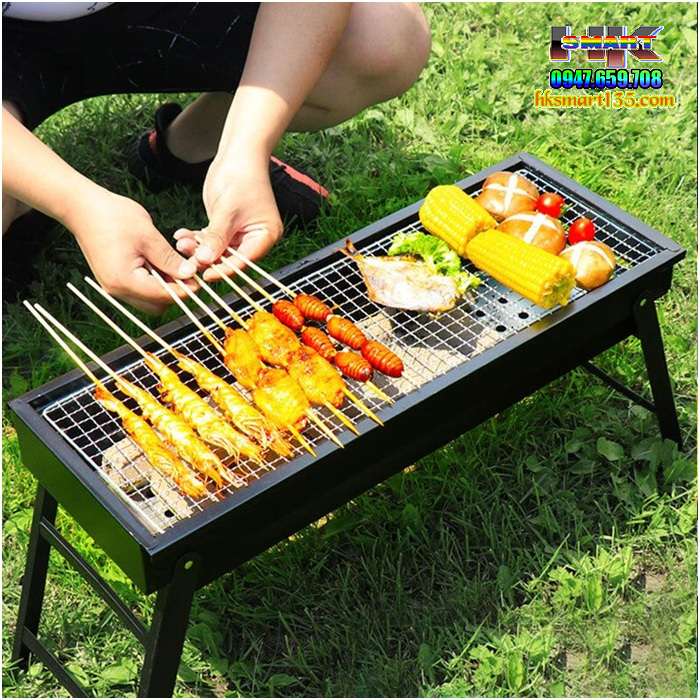 Bếp nướng than hoa du lịch loại dài