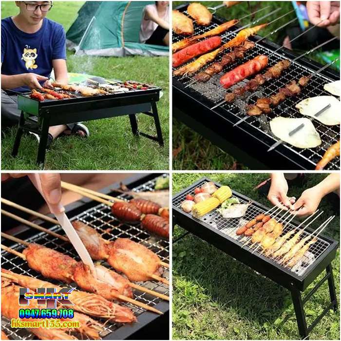 Bếp nướng than hoa du lịch loại dài