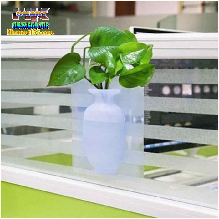 Bình cắm hoa silicon dán tường
