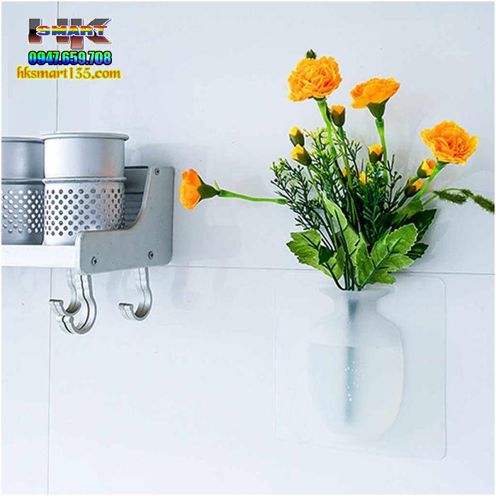 Bình cắm hoa silicon dán tường