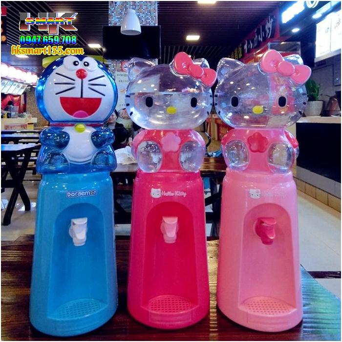 Cây nước mini họa tiết Doraemon Hello Kitty 2 Lít