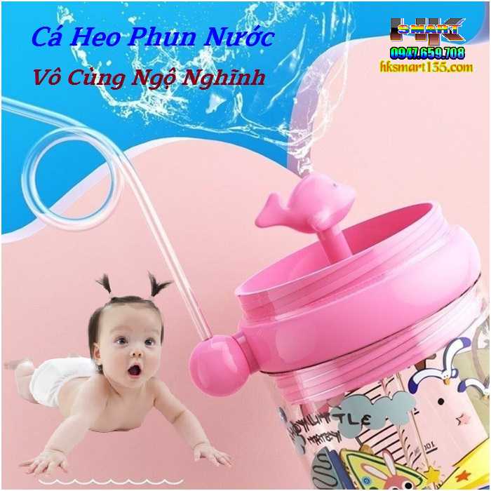 Bình Ống Hút Cá Heo Phun Nước