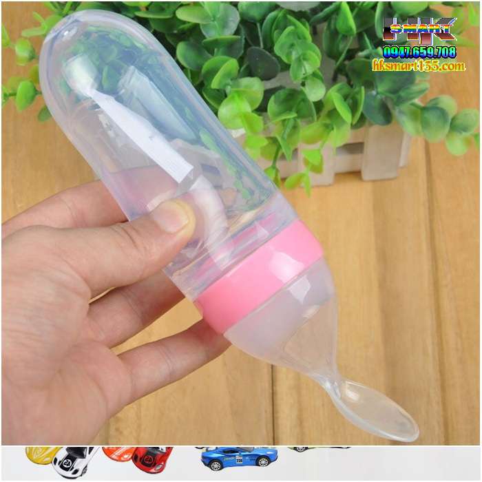 Bình thìa ăn dặm silicon siêu mềm cho bé