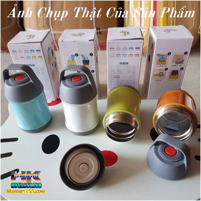 Bình ủ cháo giữ nhiệt tự nấu không cần đun