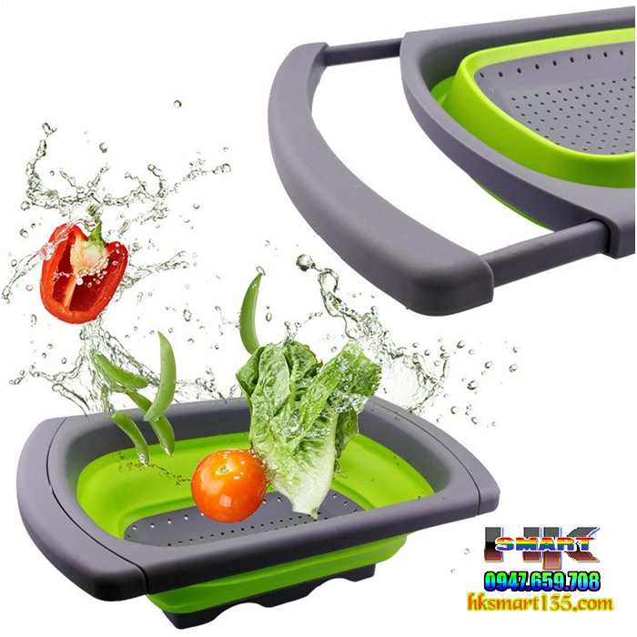 Bộ 2 Rổ Silicon Xếp Gọn Đa Năng