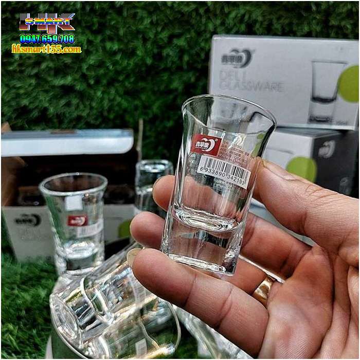 Bộ 6 ly thủy tinh uống rượu Vodka