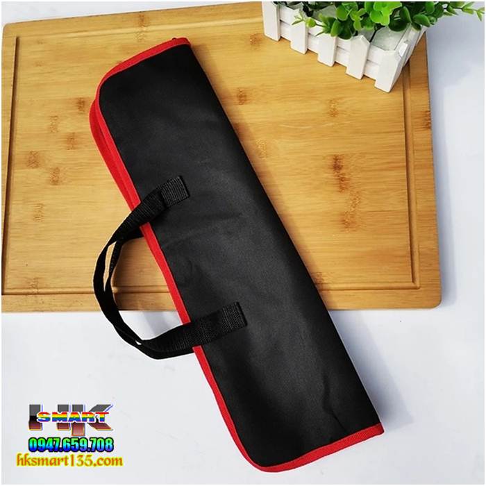 Bộ 8 que xiên nướng inox cán gỗ kèm túi chuẩn Nga