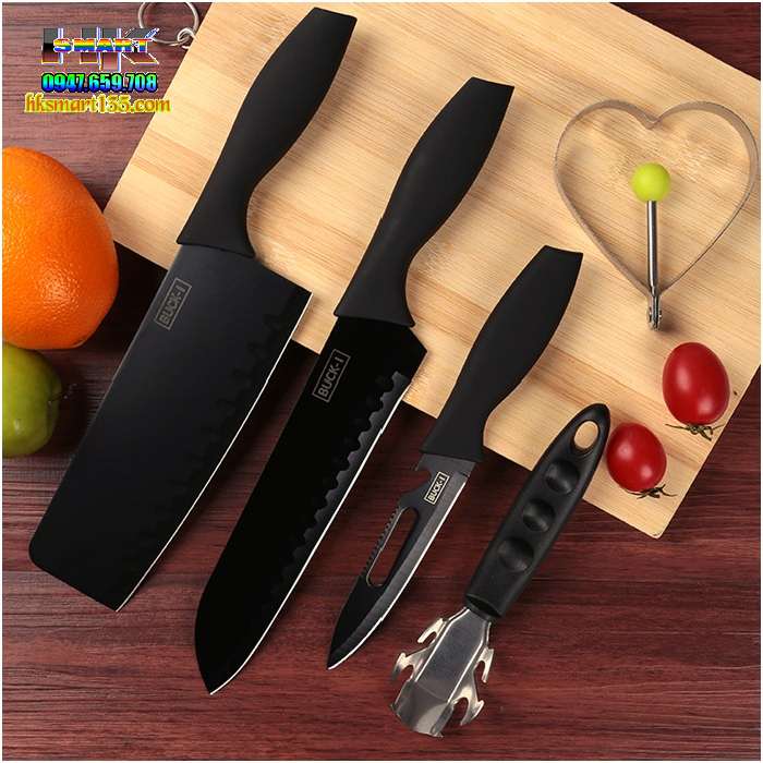 Bộ dao nhà bếp 5 món Buck Black