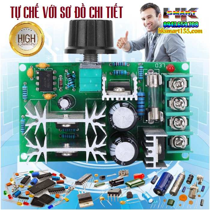 Mạch điều khiển tốc độ động cơ PWM DC công xuất lớn