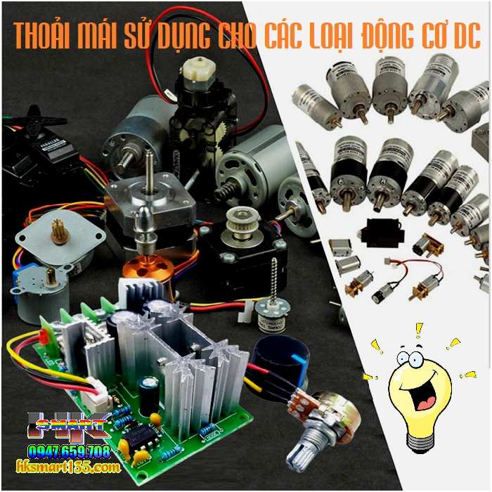Mạch điều khiển tốc độ động cơ PWM DC công xuất lớn