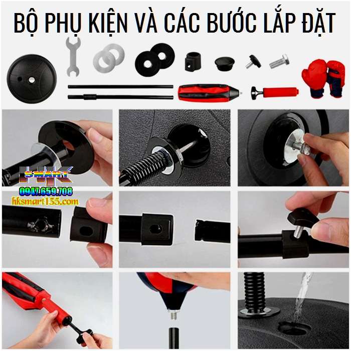 Bộ đồ tập đấm bốc BOXING chuyên nghiệp cho bé