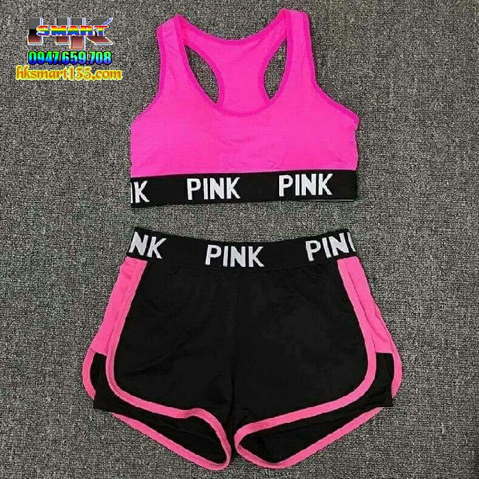 Bộ tập gym pink siêu hot