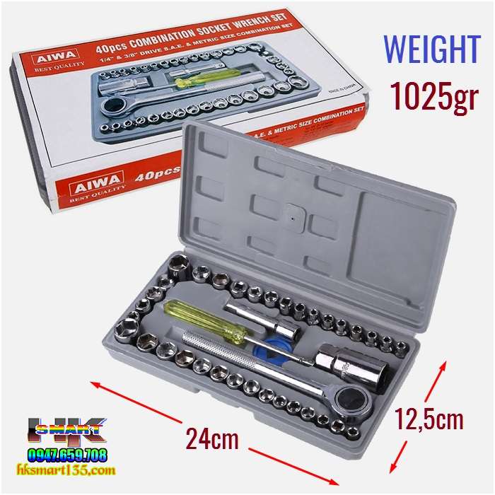 Bộ Khẩu Sửa Chữa Đa Năng 40 Chi Tiết