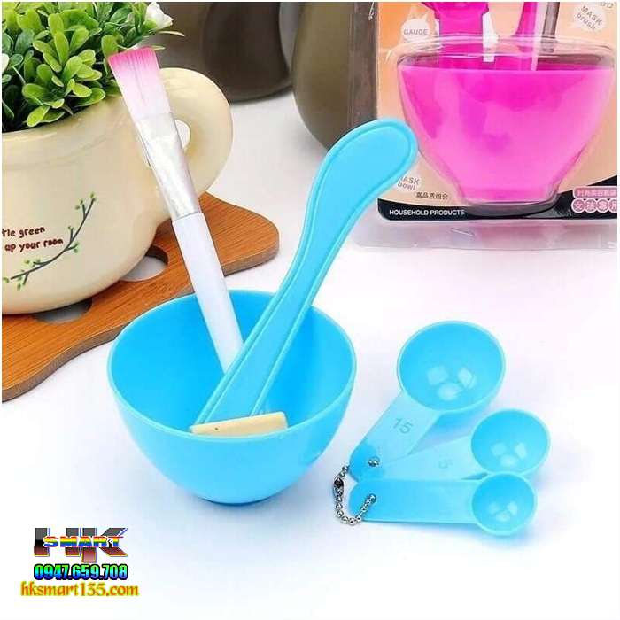 Bộ dụng cụ trộn mặt nạ đắp mặt 4in1