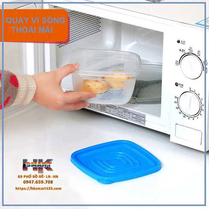 Bộ hộp nhựa đựng thức ăn 7 màu