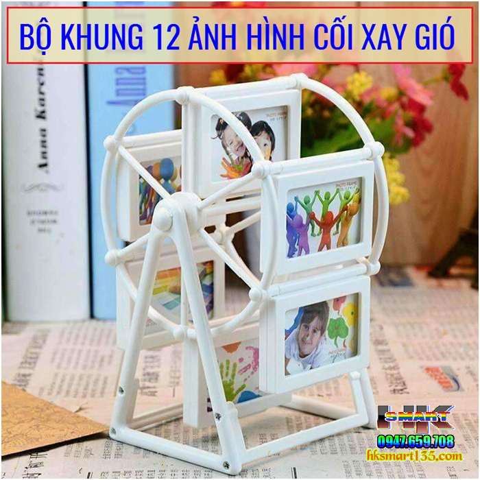 Bộ khung 12 ảnh hình cối xay gió