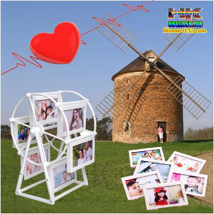 Bộ khung 12 ảnh hình cối xay gió