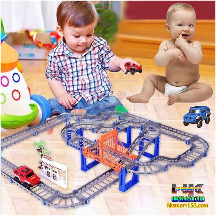 Bộ lắp ráp đường đua ô tô 88 chi tiết