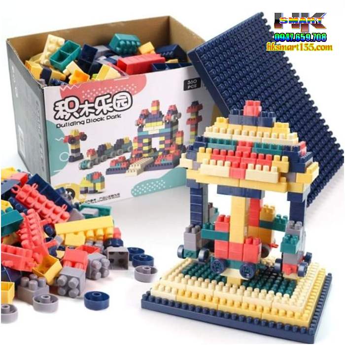 Bộ xếp hình lego 520 chi tiết cho bé