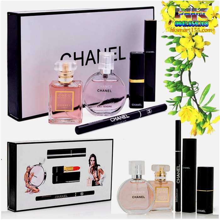 Bộ mỹ phẩm Chanel 5 món cao cấp