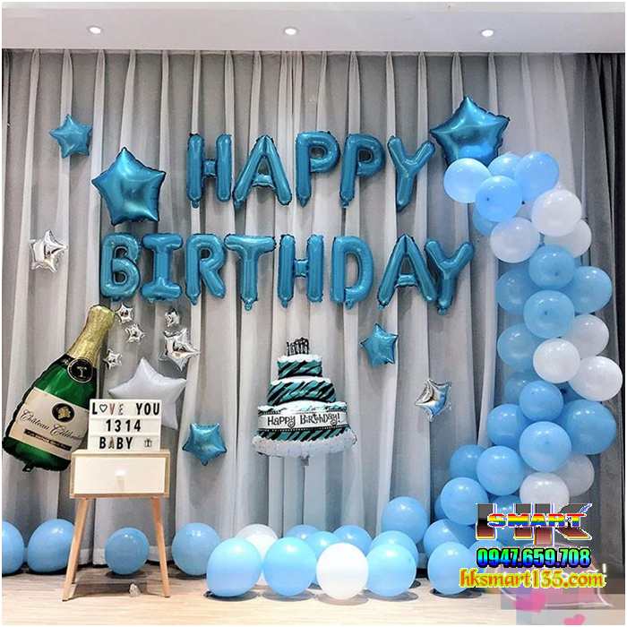 BỘ BÓNG BAY TRANG TRÍ SINH NHẬT HAPPY BIRTHDAY | HK.SMART SHOP