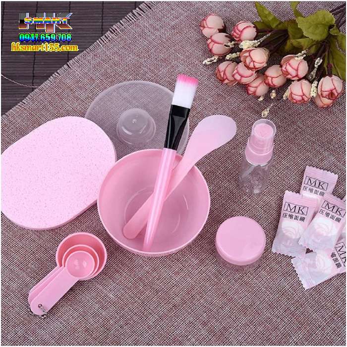 Bộ trộn mặt nạ kèm triết mỹ phẩm và bông lau