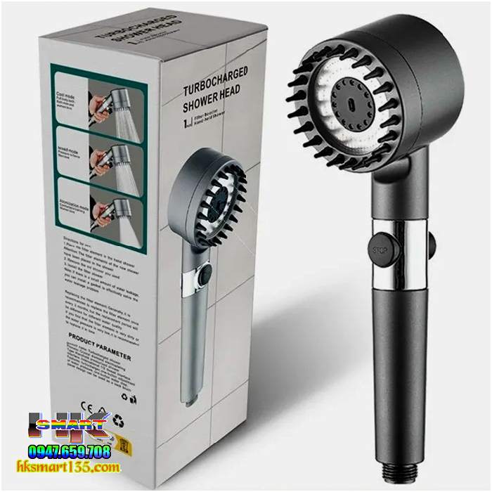 Bộ Vòi Hoa Sen Tăng Áp 4 Trong 1 Nhật Bản