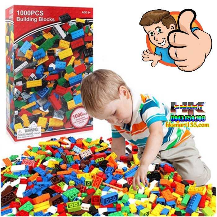 Bộ xếp hình lego 1000 chi tiết cho bé