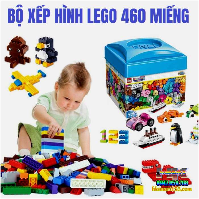 Bộ Lắp Ghép Sáng Tạo Lego Classic 460 Chi Tiết | Hk.Smart Shop