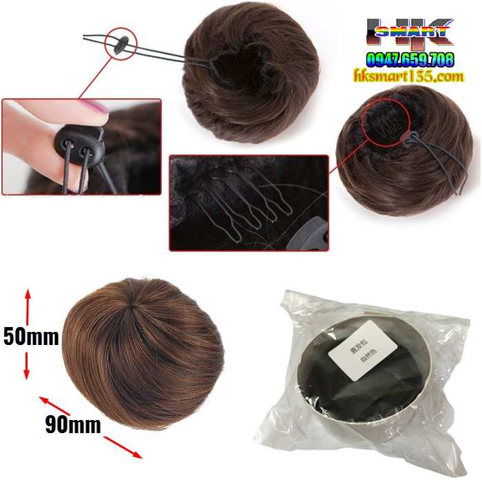 Búi Tóc Giả Phong Cách Hàn Quốc