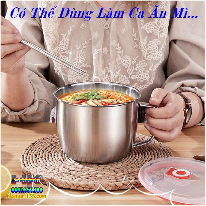 Ca Gạn Dầu Tách Mỡ Đồ Ăn INOX 304