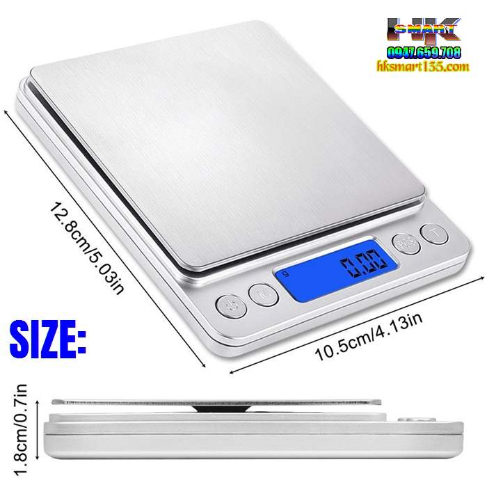 Cân tiểu ly điện tử 500g/0.01g Platfrom