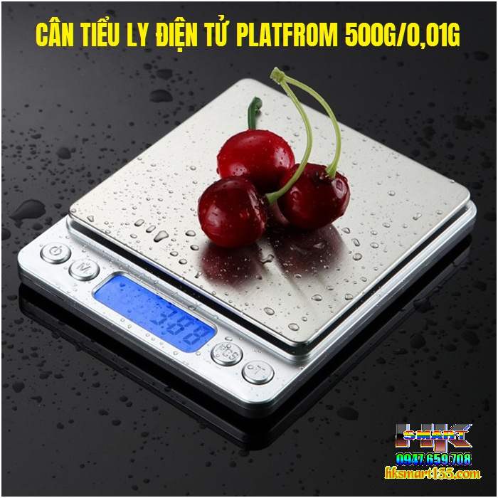 Cân tiểu ly điện tử 500g/0.01g Platfrom