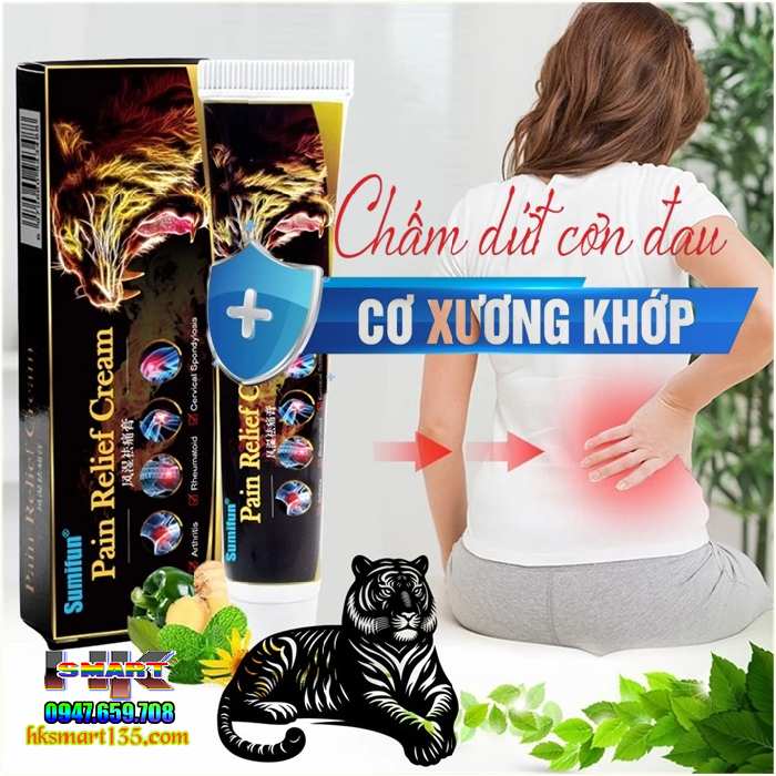 Cao Mỡ Thảo Mộc Black Tiger Sumifun Pain Relief Cream 20g Giảm Đau Cơ Bắp Xương Khớp Giảm Khó Chịu Đau Nhức Toàn Thân