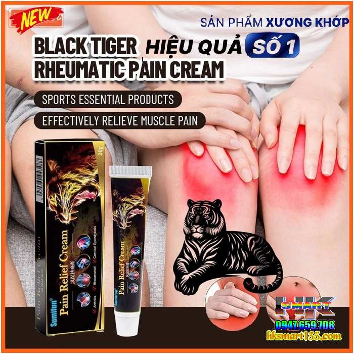 Cao Mỡ Thảo Mộc Black Tiger Sumifun Pain Relief Cream 20g Giảm Đau Cơ Bắp Xương Khớp Giảm Khó Chịu Đau Nhức Toàn Thân